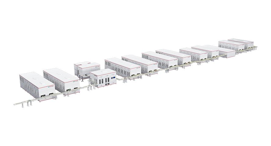 Automatic assembly line for cylindrical batteries